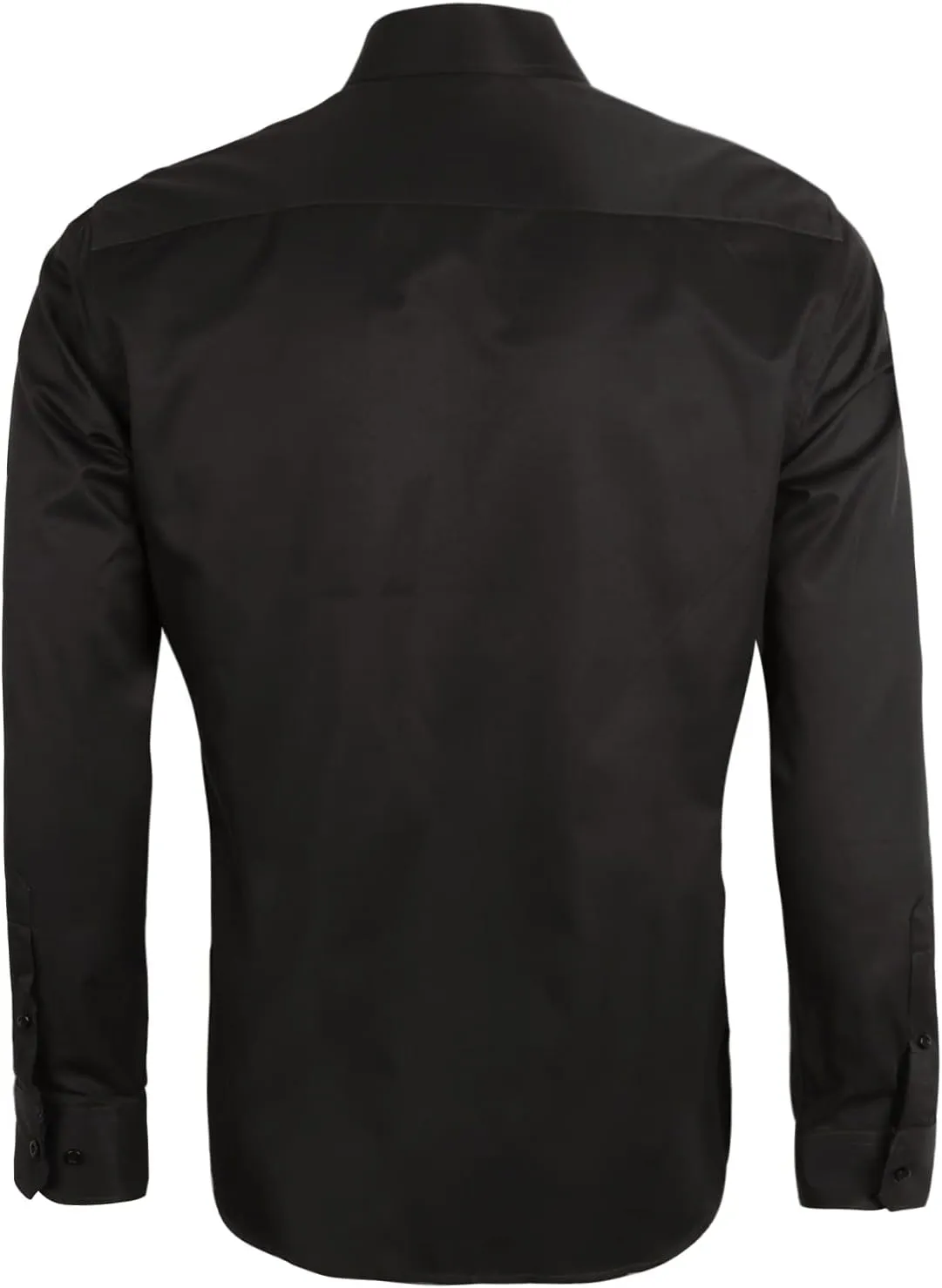 Alizeal Men's Business Slim Fit Dress Shirt Long Sleeve Patchwork Button-Down Shirt