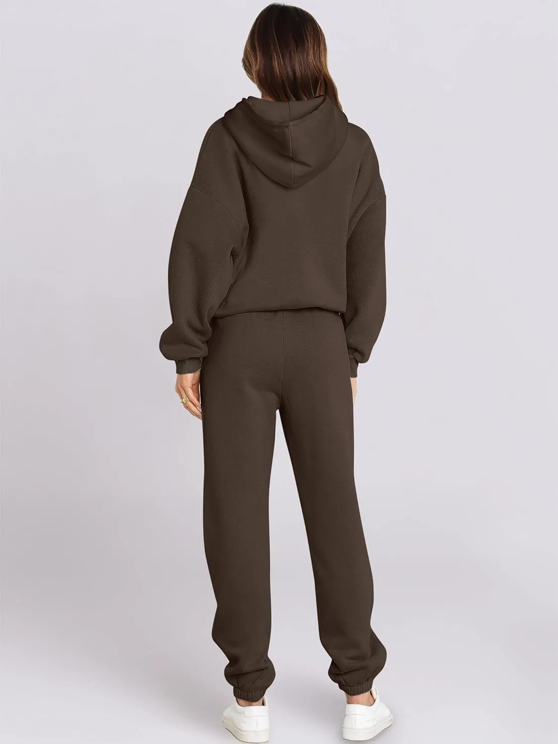 ANRABESS Womens 2 Piece Outfits Lounge Hoodie Oversized Sweatshirt Jogger Sweatpants Y2K Tracksuit Sweatsuit Set Fall Clothes