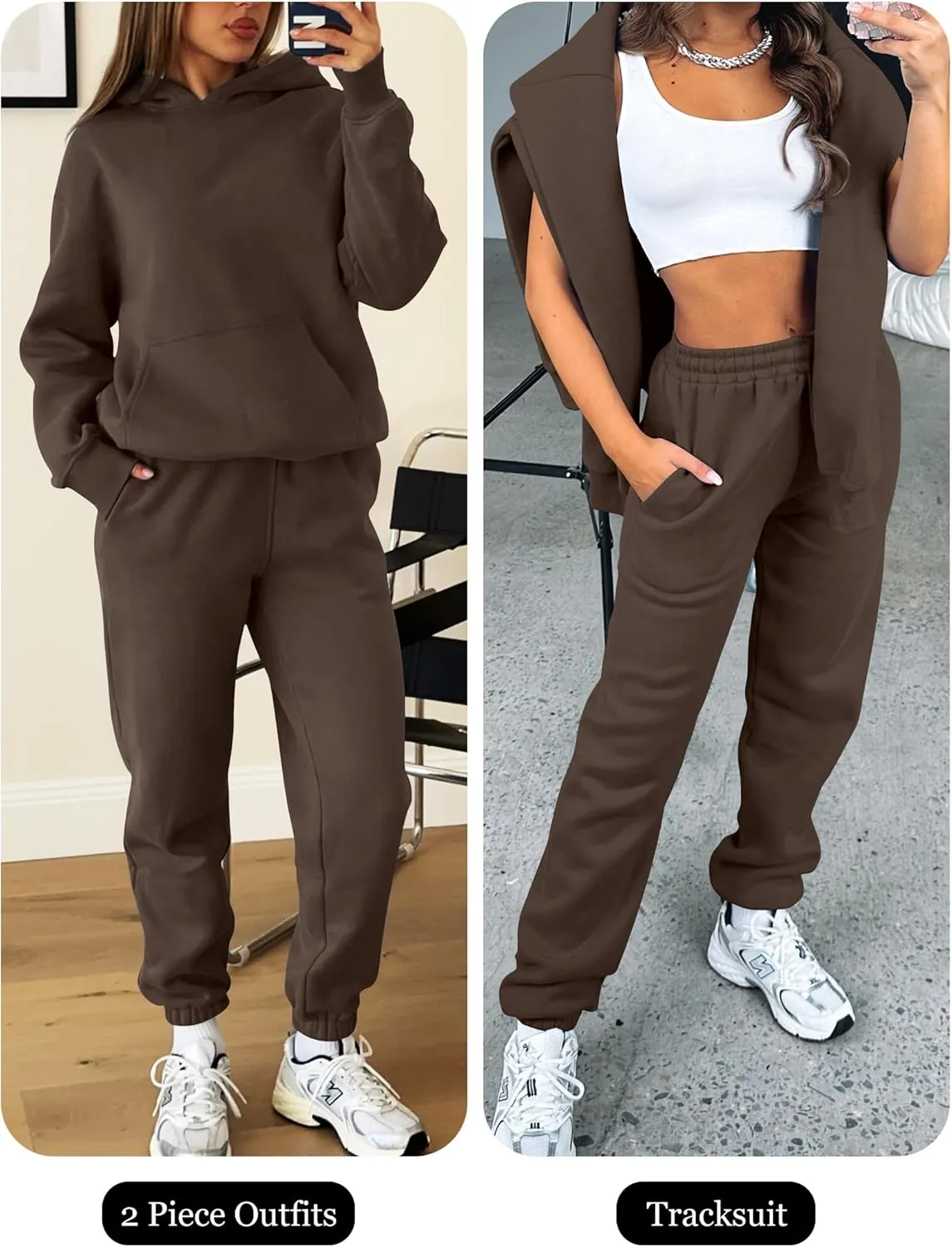 ANRABESS Womens 2 Piece Outfits Lounge Hoodie Oversized Sweatshirt Jogger Sweatpants Y2K Tracksuit Sweatsuit Set Fall Clothes