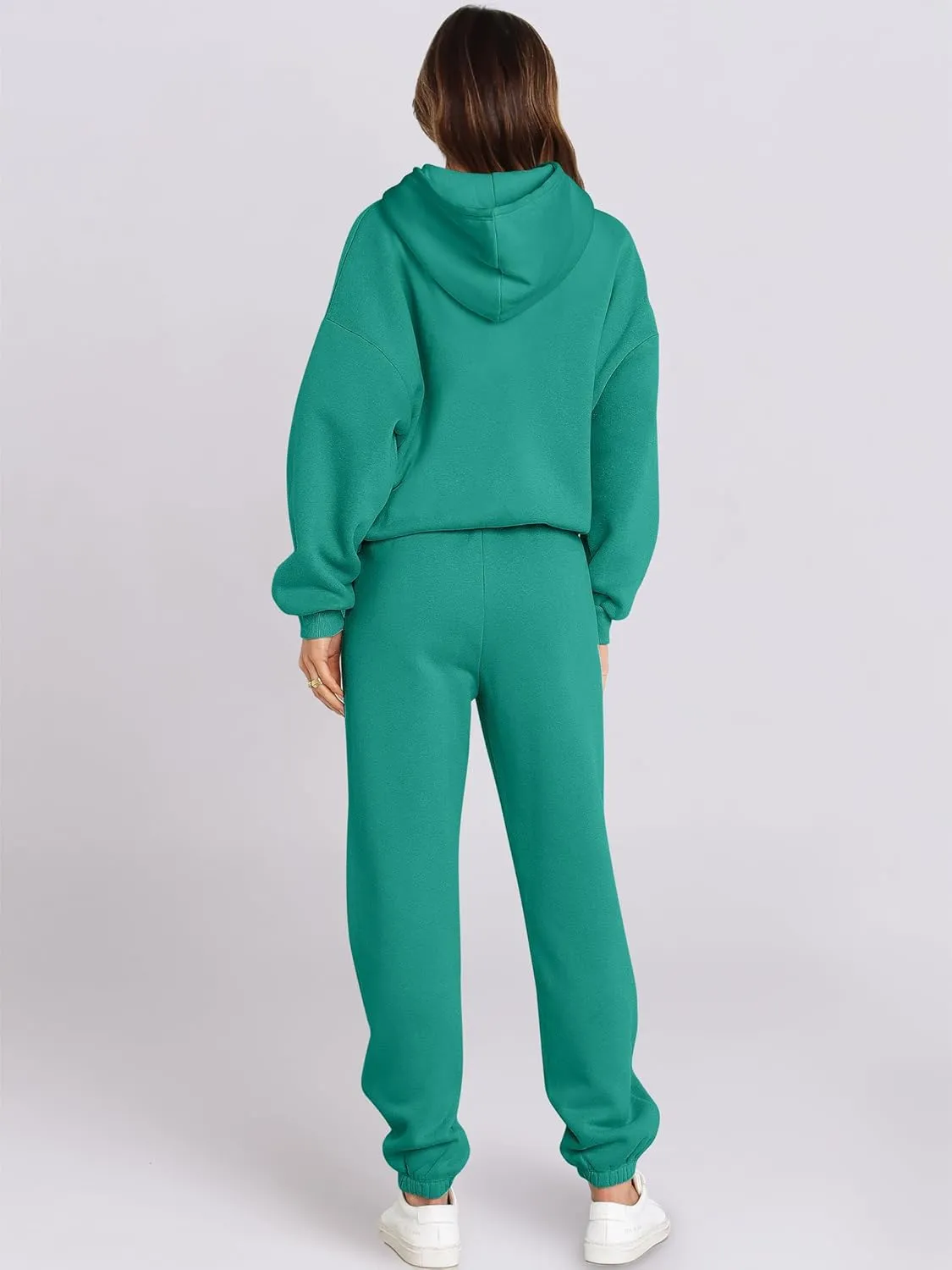 ANRABESS Womens 2 Piece Outfits Lounge Hoodie Oversized Sweatshirt Jogger Sweatpants Y2K Tracksuit Sweatsuit Set Fall Clothes
