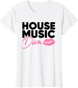 House Music Diva - DJ EDM Rave Music Festival T-Shirt
