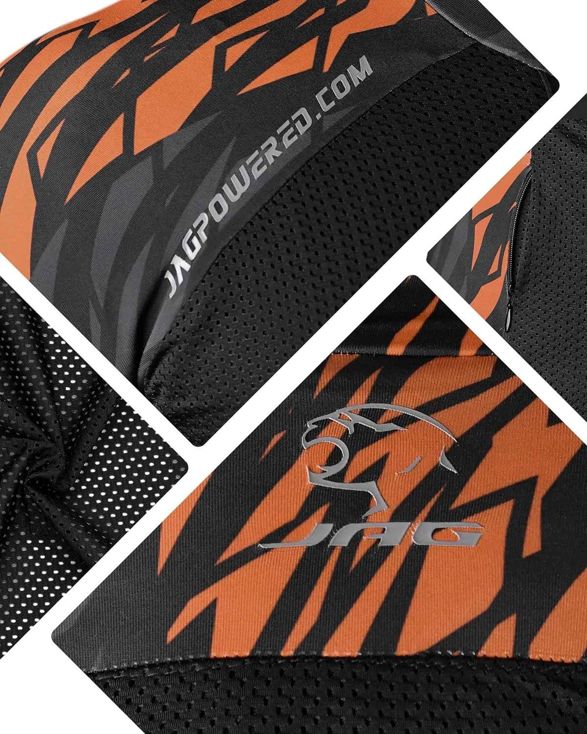 J.A.G. Motorcycle Mesh Shirt for Men with CE Certified Protective Padded Armors | All Season Motorcycle Riding Shirt