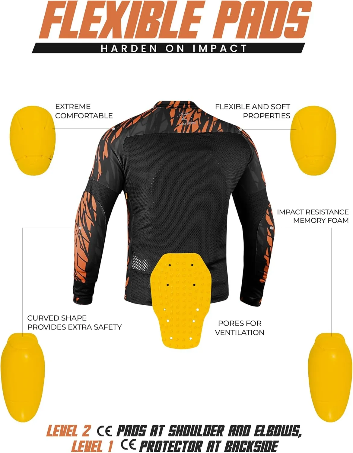 J.A.G. Motorcycle Mesh Shirt for Men with CE Certified Protective Padded Armors | All Season Motorcycle Riding Shirt