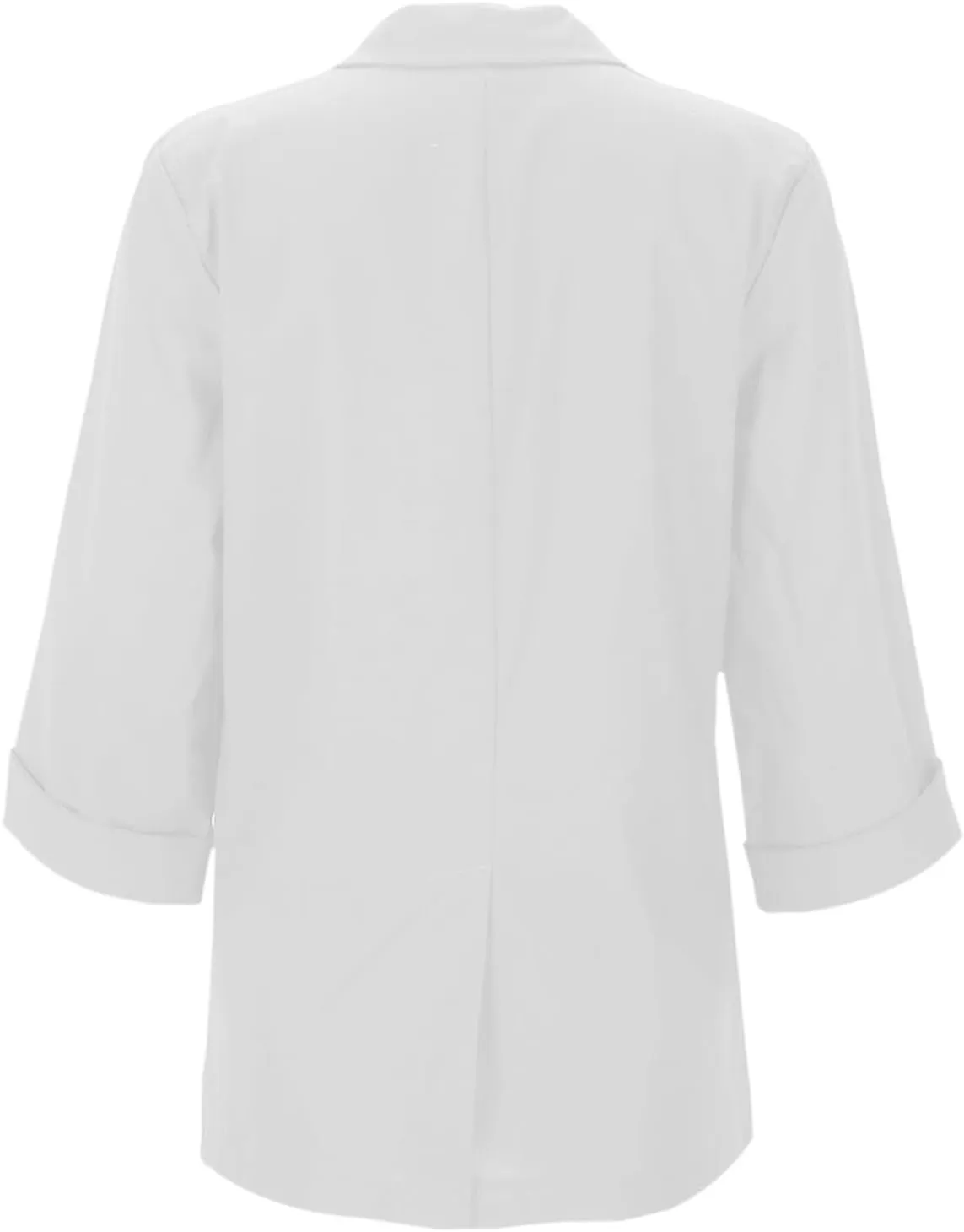 Linen Blazer Women Plus Size Lapel Button 3/4 Sleeve Open Front Jackets Summer Lightweight Work Office Blazers 2025