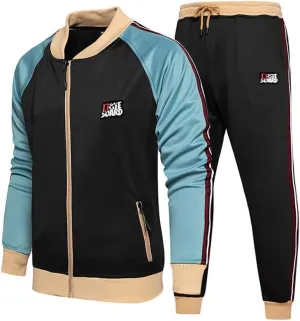 Litteking Men's Tracksuits 2 Piece Outfit Casual Long Sleeve Sweat Suit Set Full Zipper Sports Jogging Suits