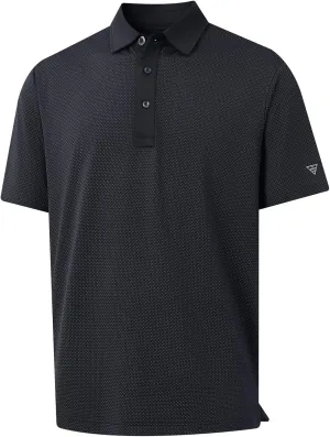 M MAELREG Mens Golf Shirts Moisture Wicking Dry Fit Business Casual Stretch Jacquard Short Sleeve Golf Polo Shirts for Men