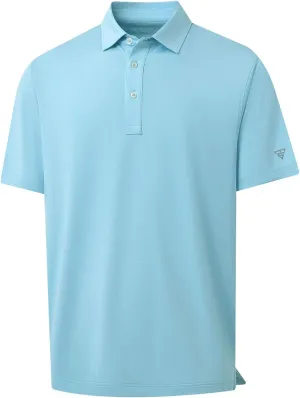 M MAELREG Mens Golf Shirts Moisture Wicking Dry Fit Business Casual Stretch Jacquard Short Sleeve Golf Polo Shirts for Men