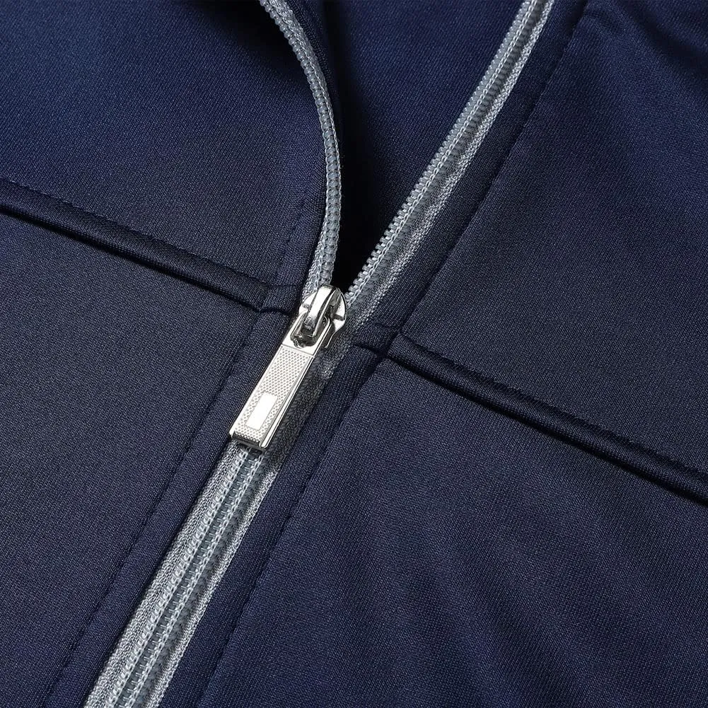 Men's Casual Tracksuit Long Sleeve Sweatsuit Athletic Set Full Zip Running Jogging Sports Jacket and Pants