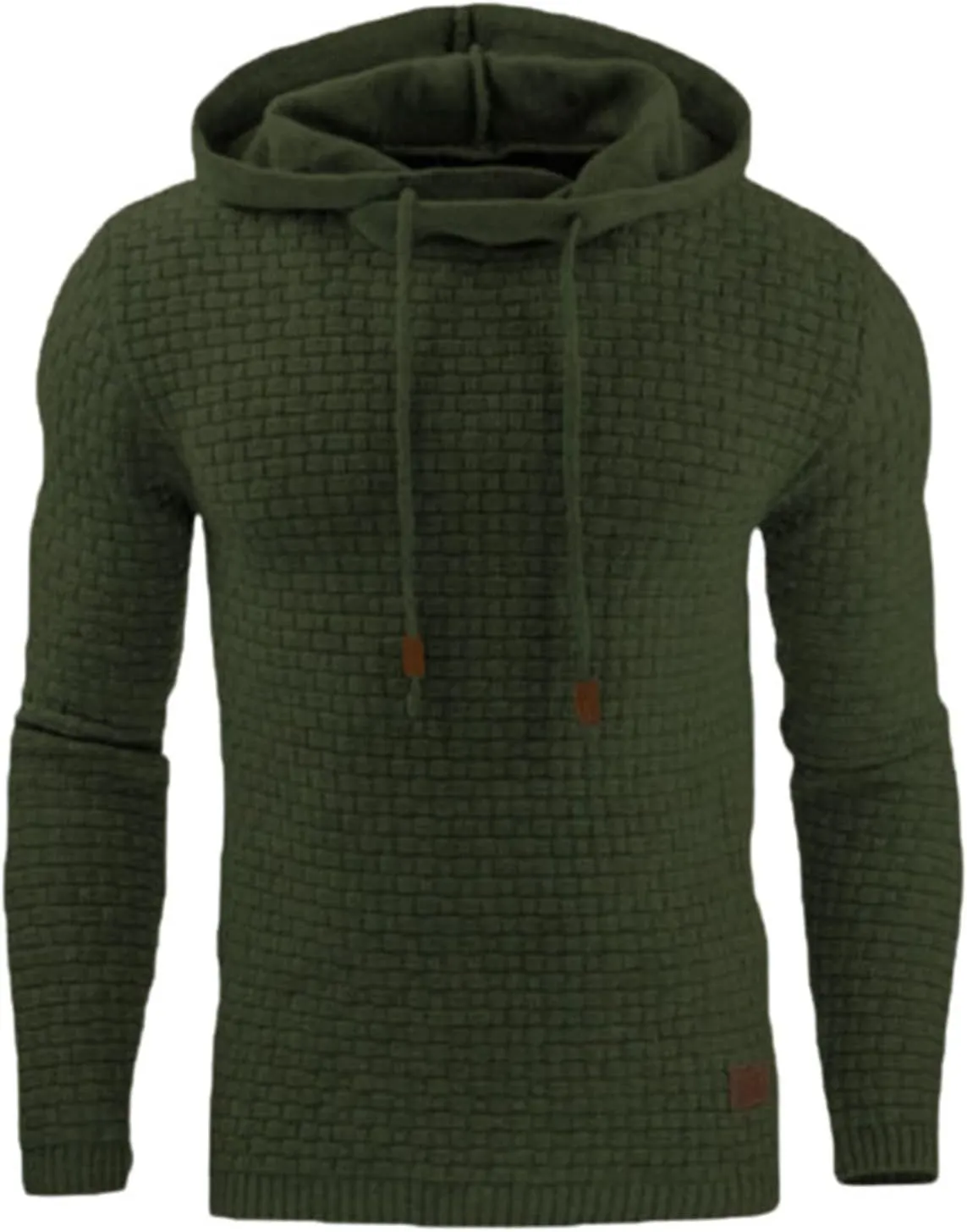 Men's Geometric Print Hooded Sweatshirt Casual Aztec Printing Sweatshirt Fashion Button Down Retro Streetwear