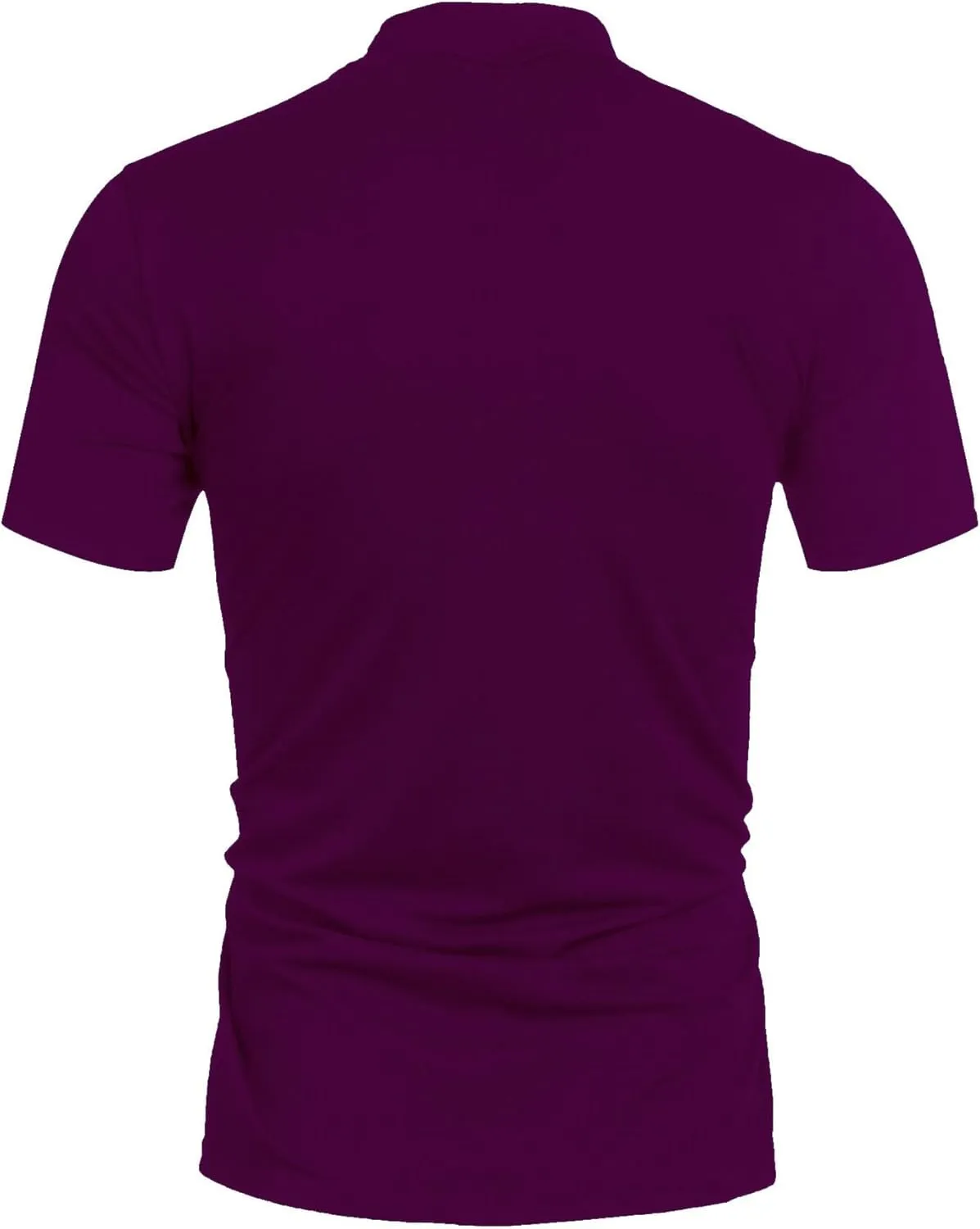 Poriff Mens Casual Turtleneck Mock Neck T Shirt Slim Fit Short Sleeve Summer Basic Tops