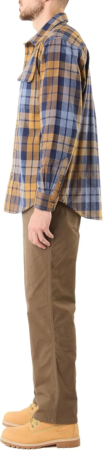 Smith's Workwear Men's Plaid Flannel Shirt