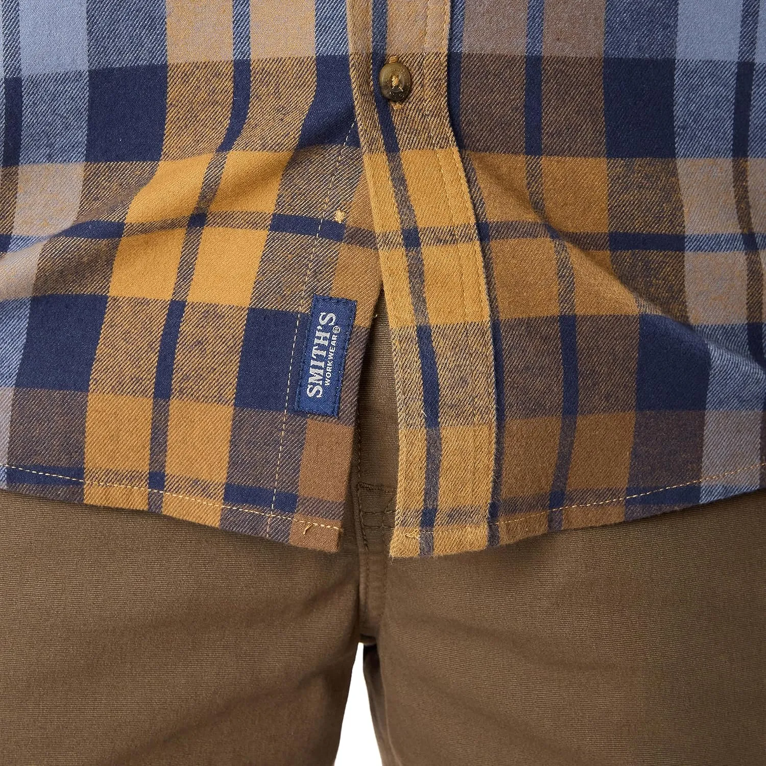 Smith's Workwear Men's Plaid Flannel Shirt