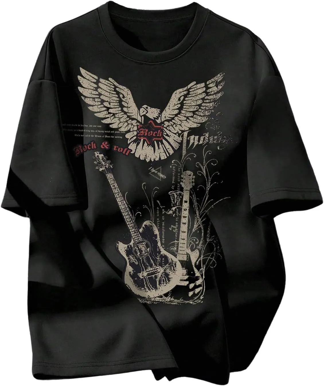 SOLY HUX Women's Y2k Oversized T Shirts Short Sleeve Graphic Tees Streetwear Tops Music Festival Clothes
